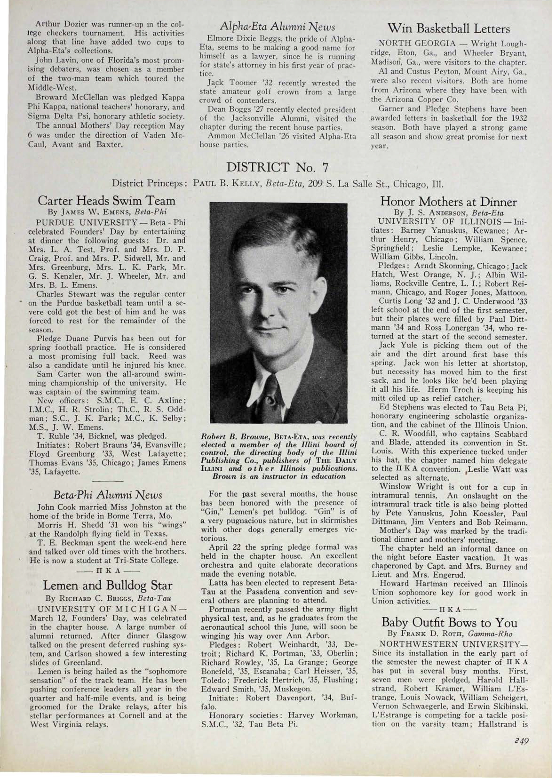 News From The Chapters: District No. 7, June 1932